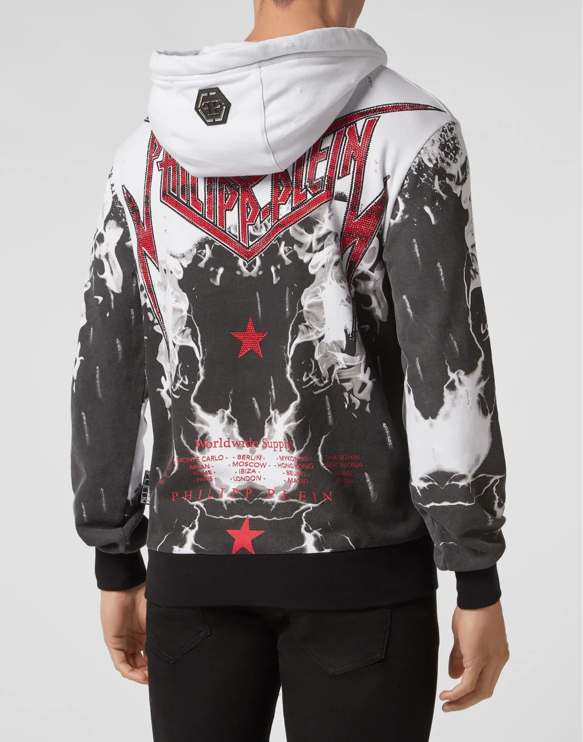 Hoodie sweatshirt Rock PP, цвет: Белый