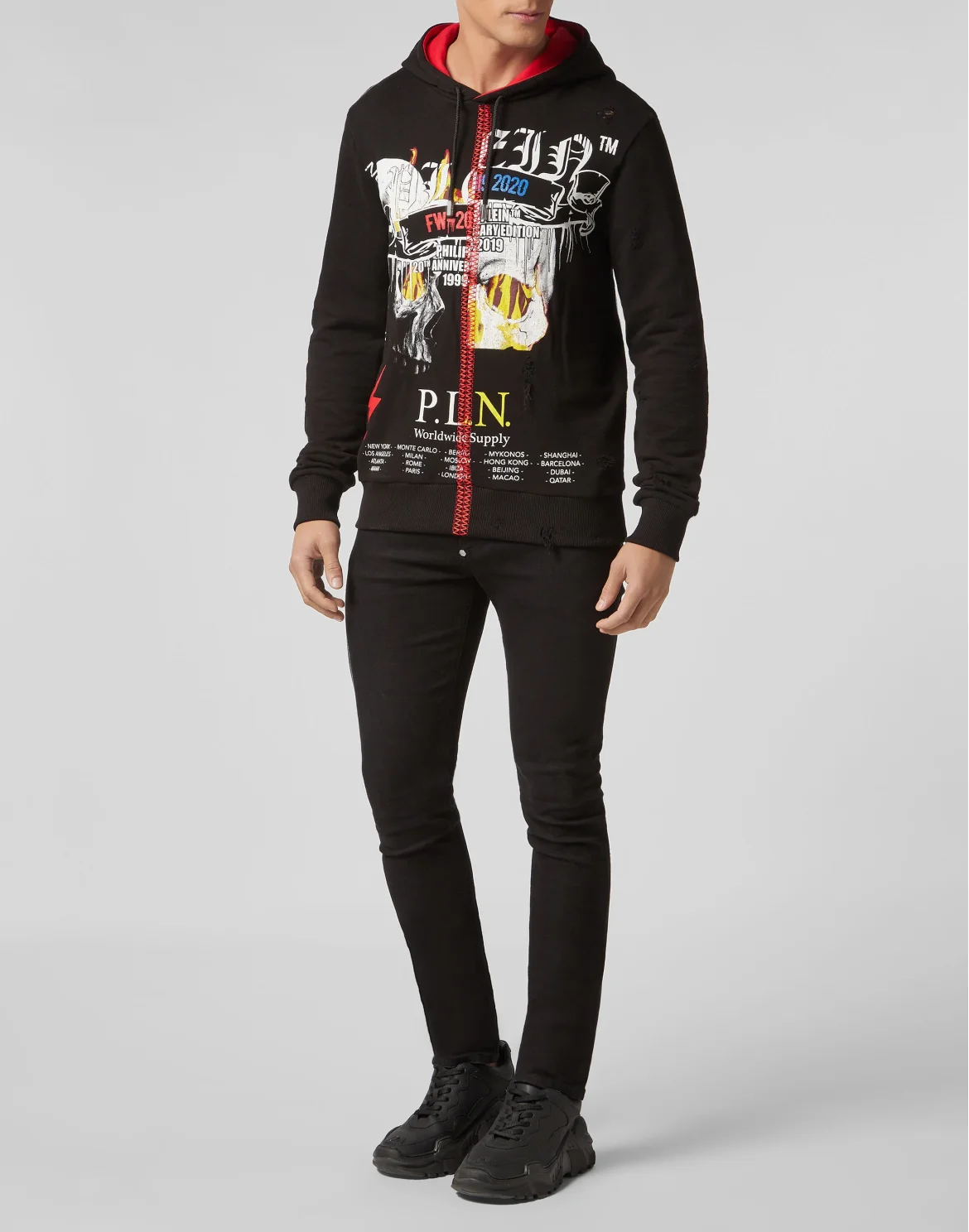 Hoodie sweatshirt Rock PP, цвет: Черный