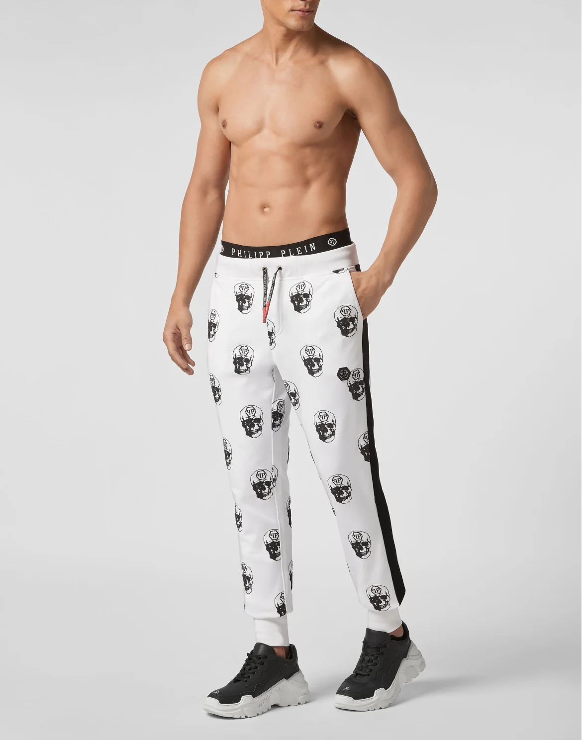 Jogging Trousers Skull, цвет: Белый