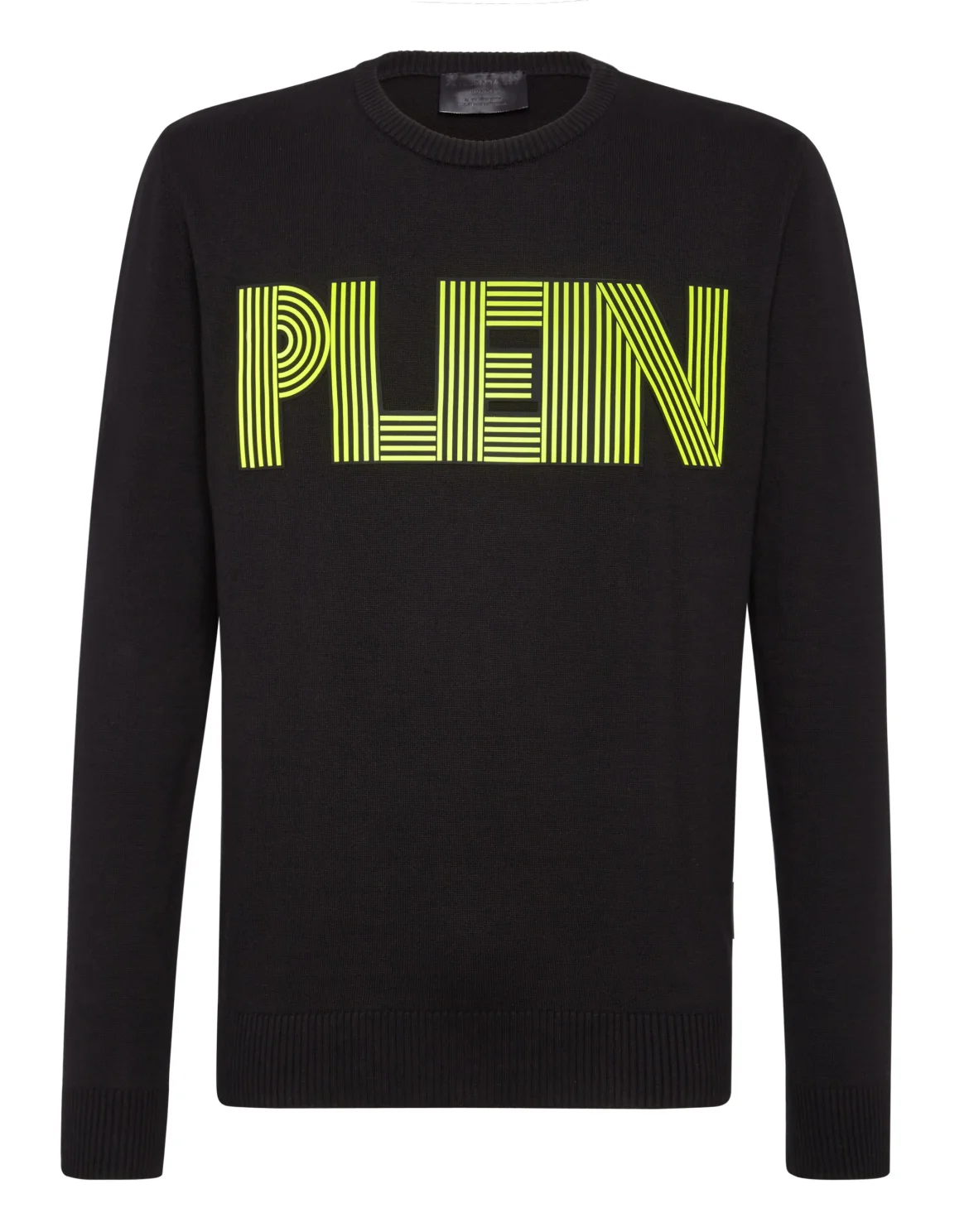 Pullover Round Neck LS Statement, цвет: Черный