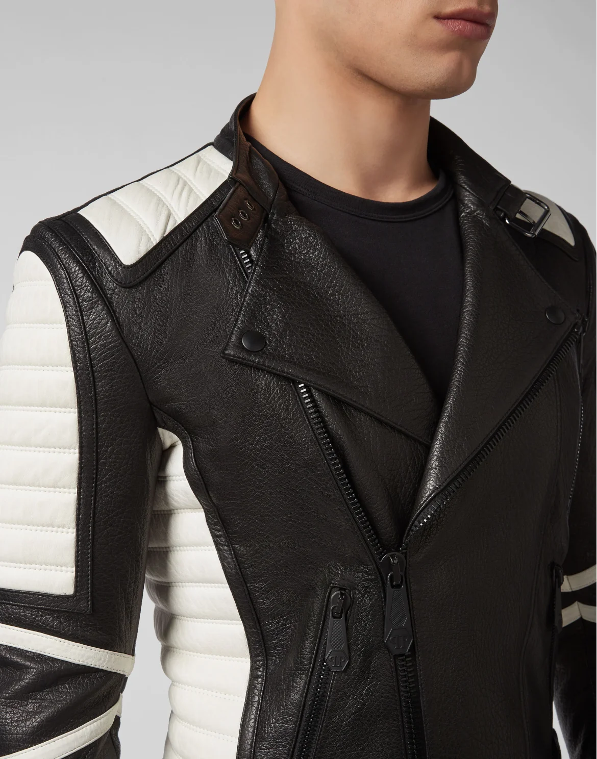 Leather Biker Statement, цвет: Черный