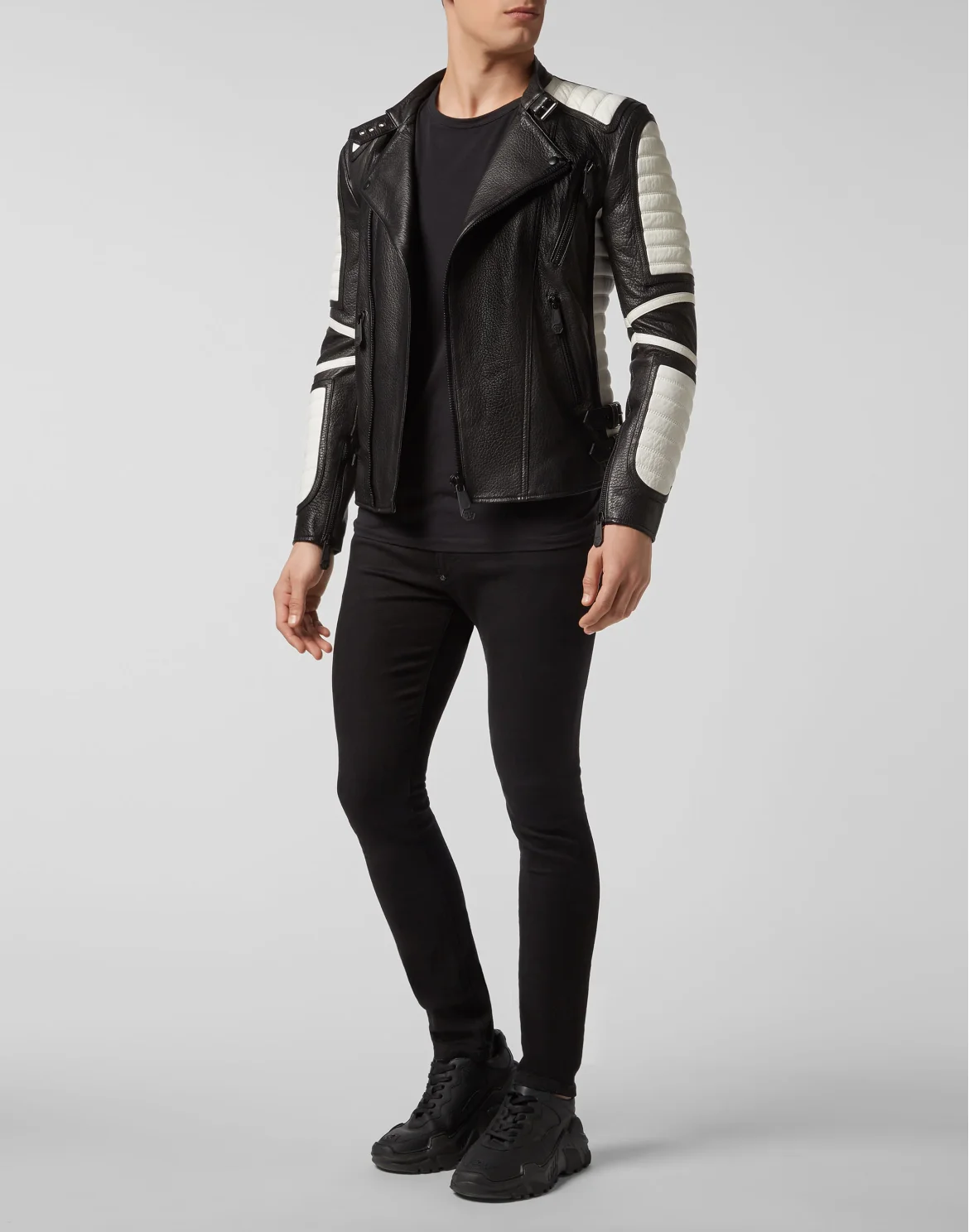 Leather Biker Statement, цвет: Черный