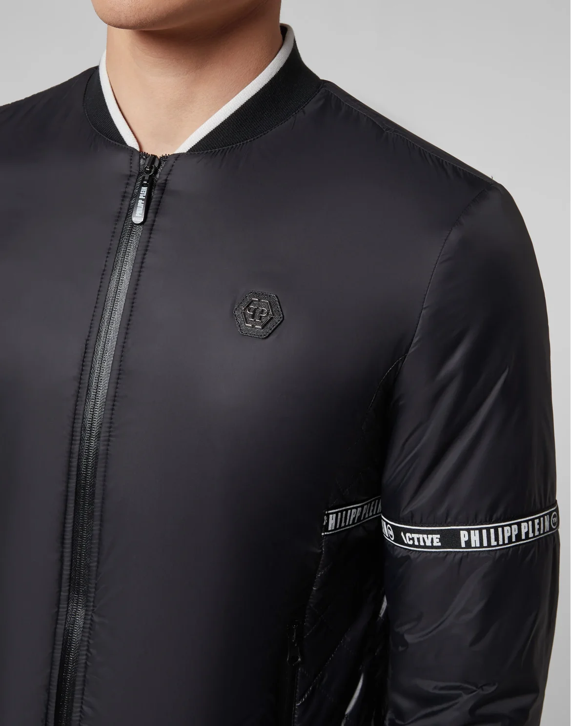 Nylon Jacket Philipp Plein TM, цвет: Черный