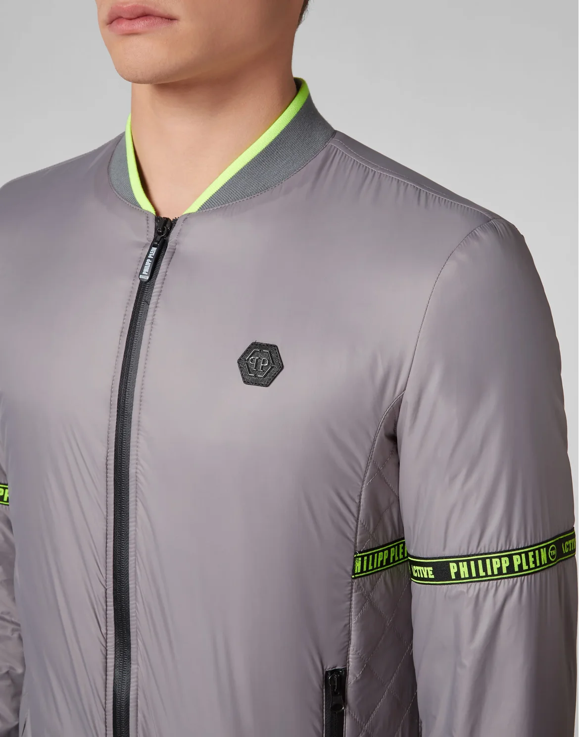 Nylon Jacket Philipp Plein TM, цвет: Серый