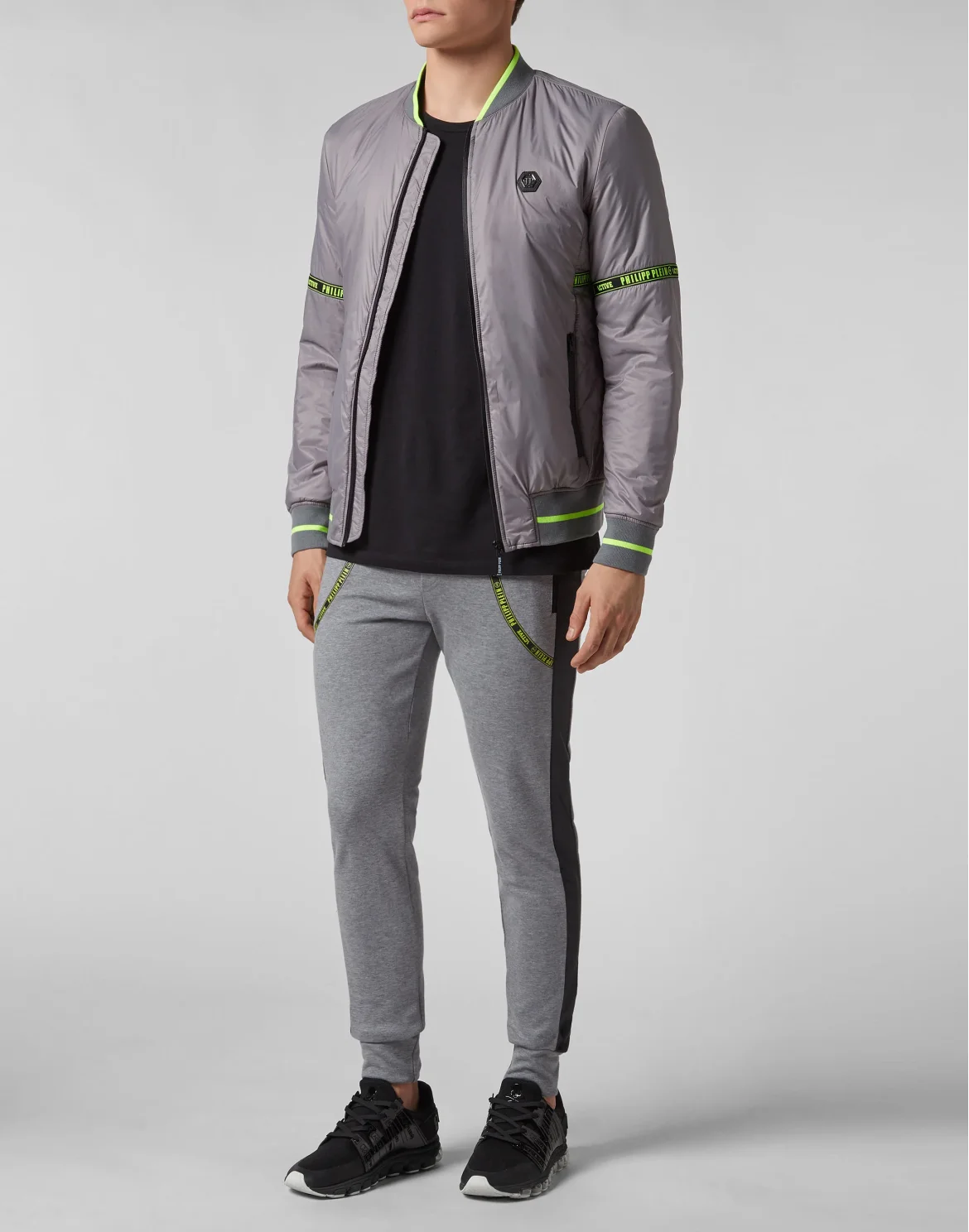 Nylon Jacket Philipp Plein TM, цвет: Серый