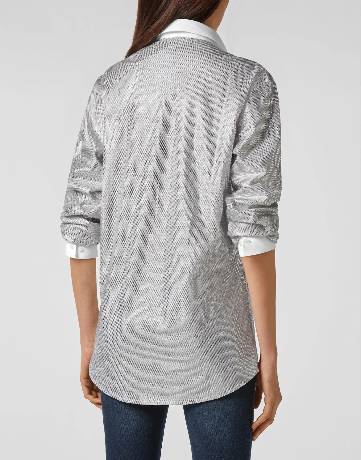 Shirt Platinum Cut SS Crystal, цвет: Серебристый