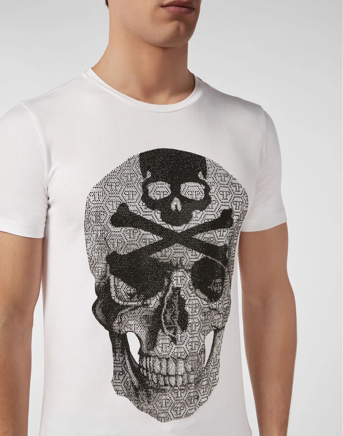 T-shirt Round Neck SS Skull, цвет: Белый