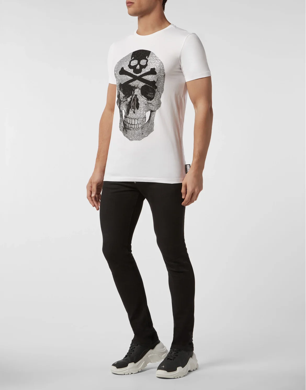 T-shirt Round Neck SS Skull, цвет: Белый