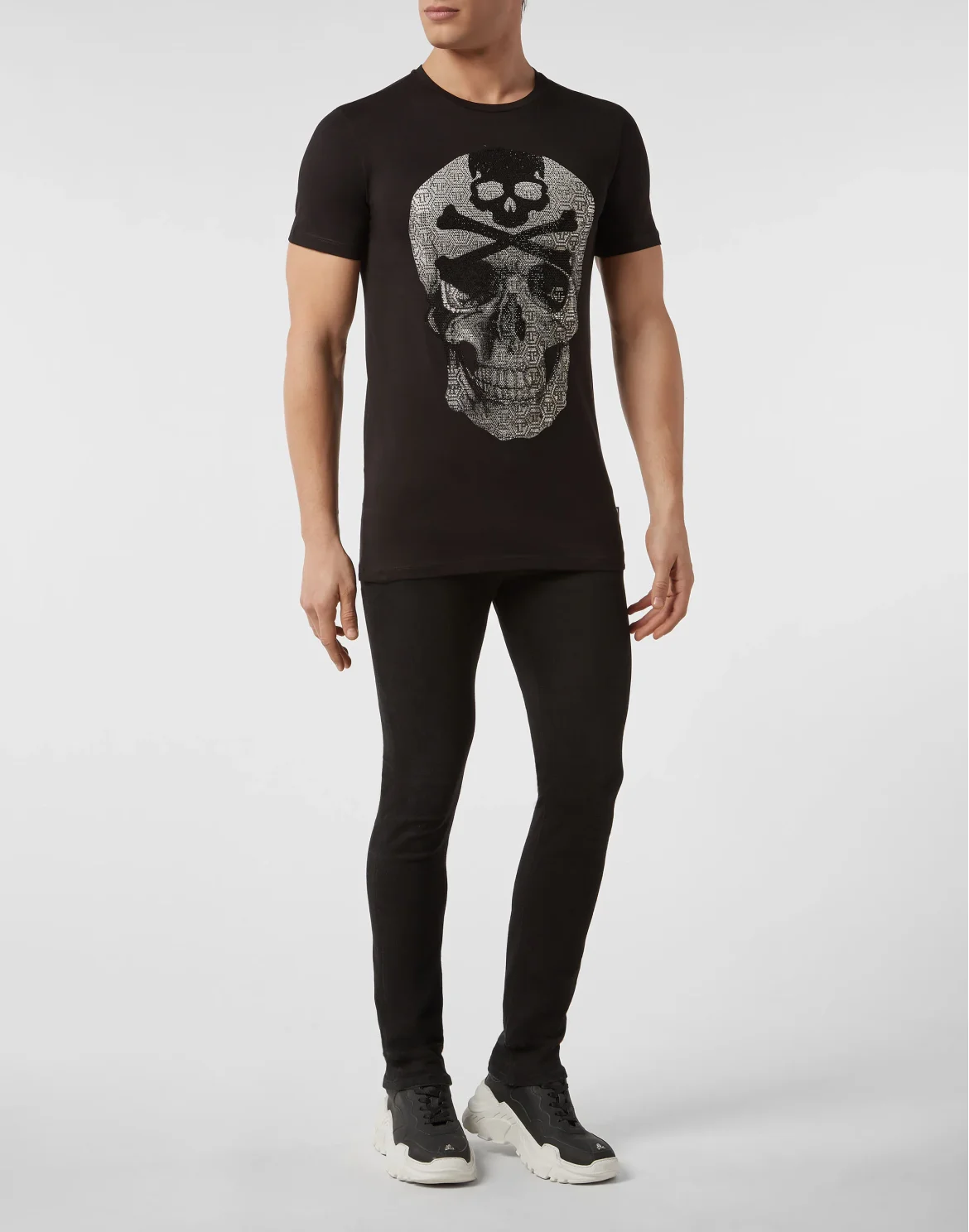T-shirt Round Neck SS Skull, цвет: Черный