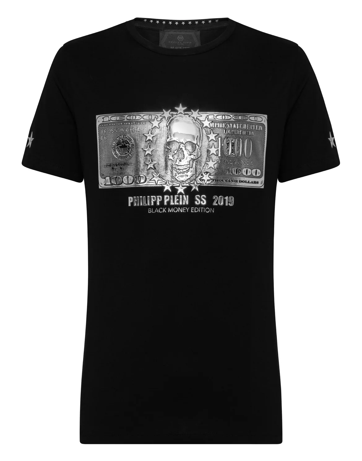 T-shirt Round Neck SS Dollar, цвет: Черный