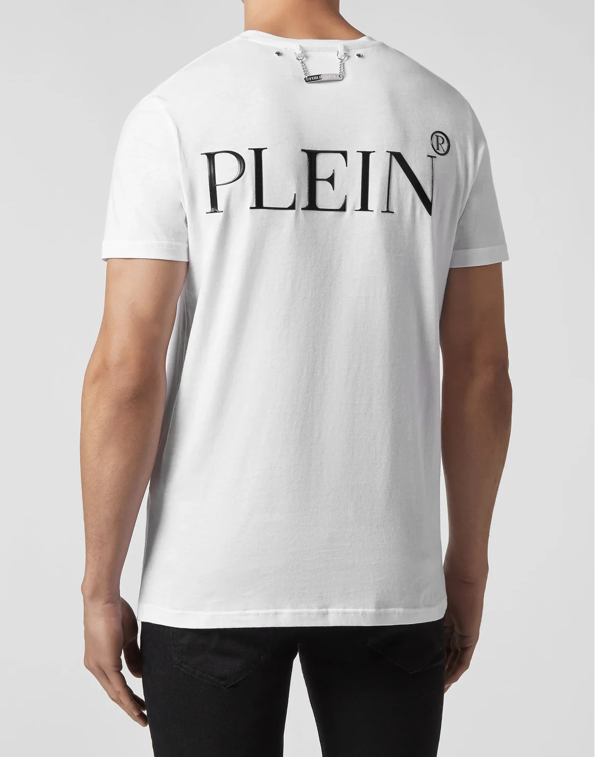 T-shirt Platinum Cut Round Neck Skull, цвет: Белый