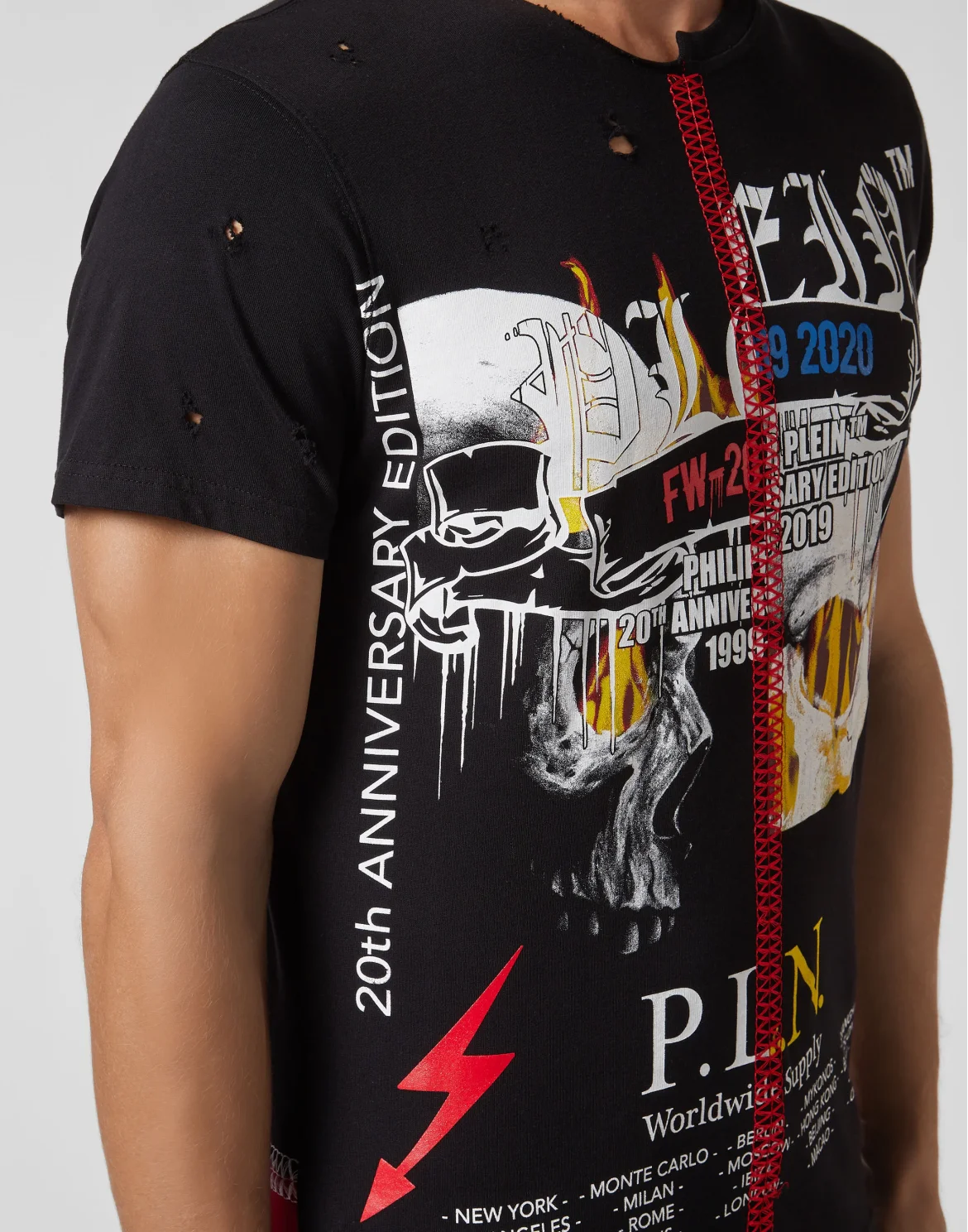 T-shirt Round Neck SS Rock PP, цвет: Черный