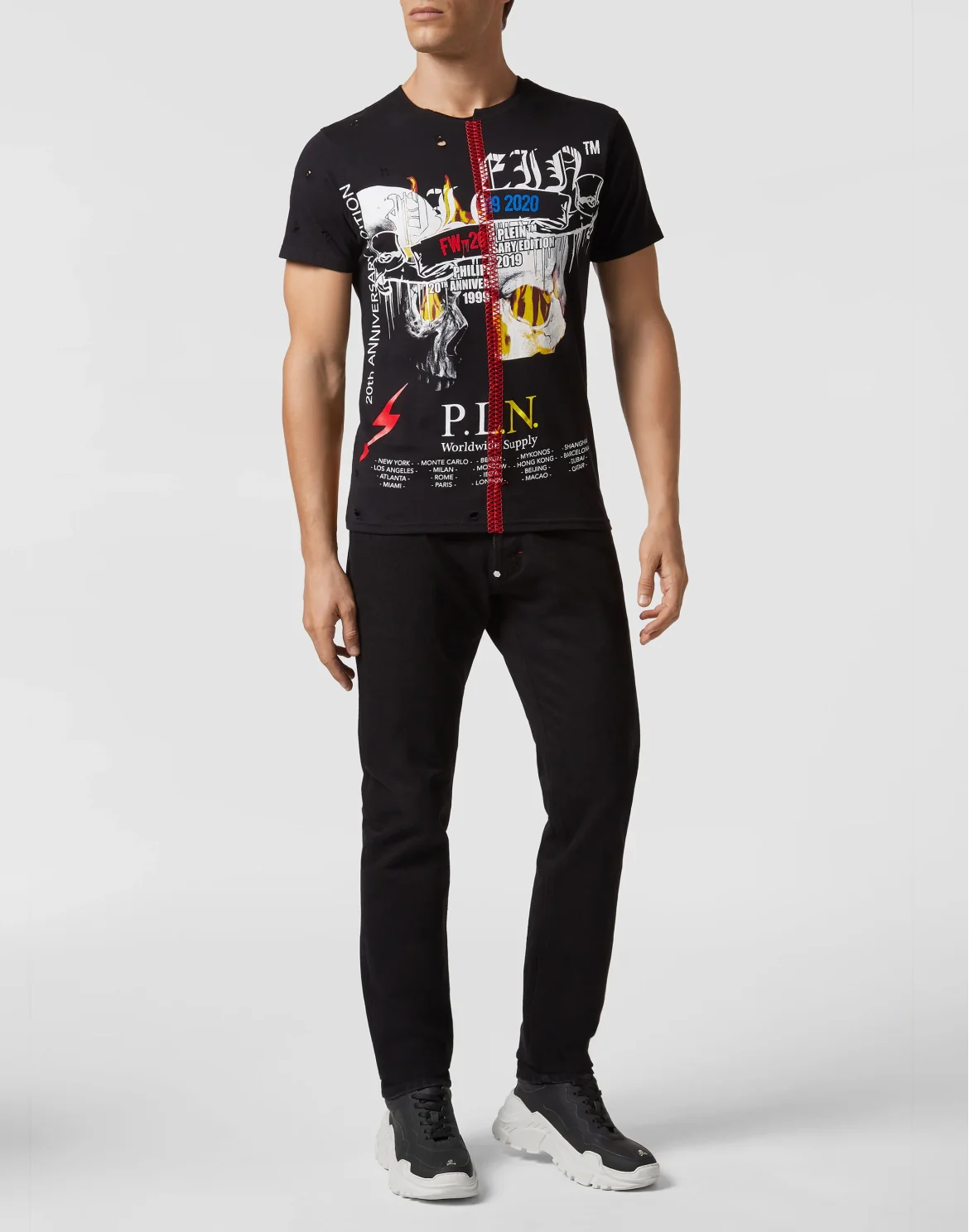 T-shirt Round Neck SS Rock PP, цвет: Черный