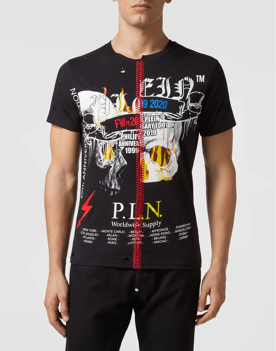 T-shirt Round Neck SS Rock PP, цвет: Черный