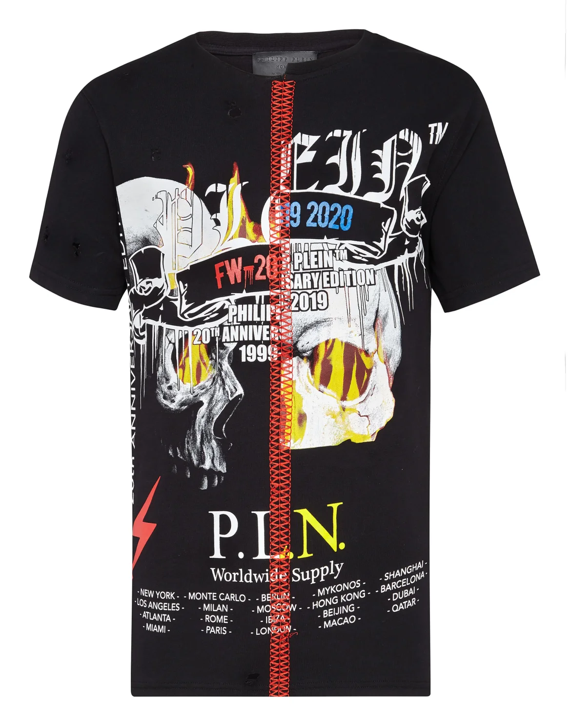 T-shirt Round Neck SS Rock PP, цвет: Черный