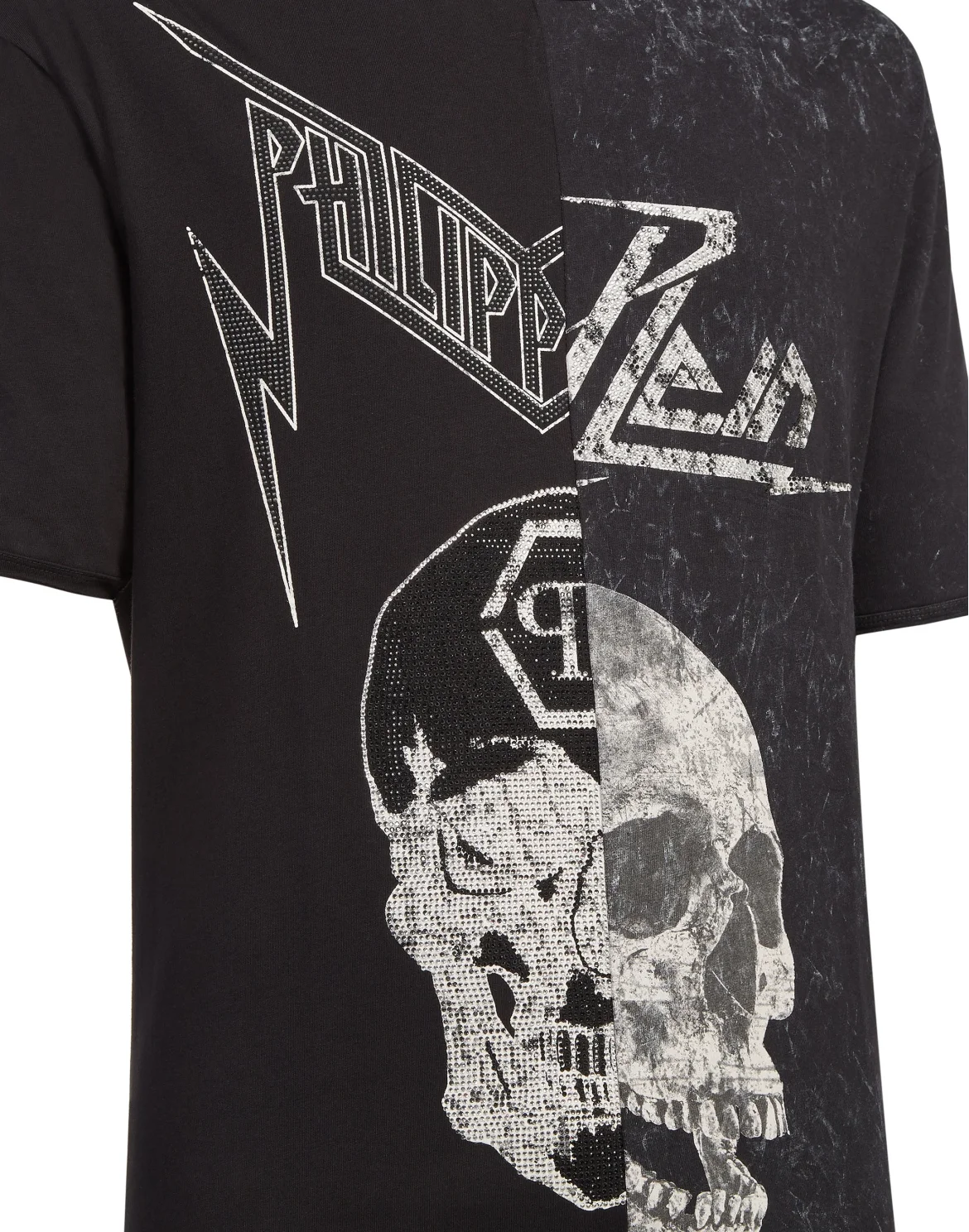 T-shirt Platinum Cut Round Neck Rock PP, цвет: Черный
