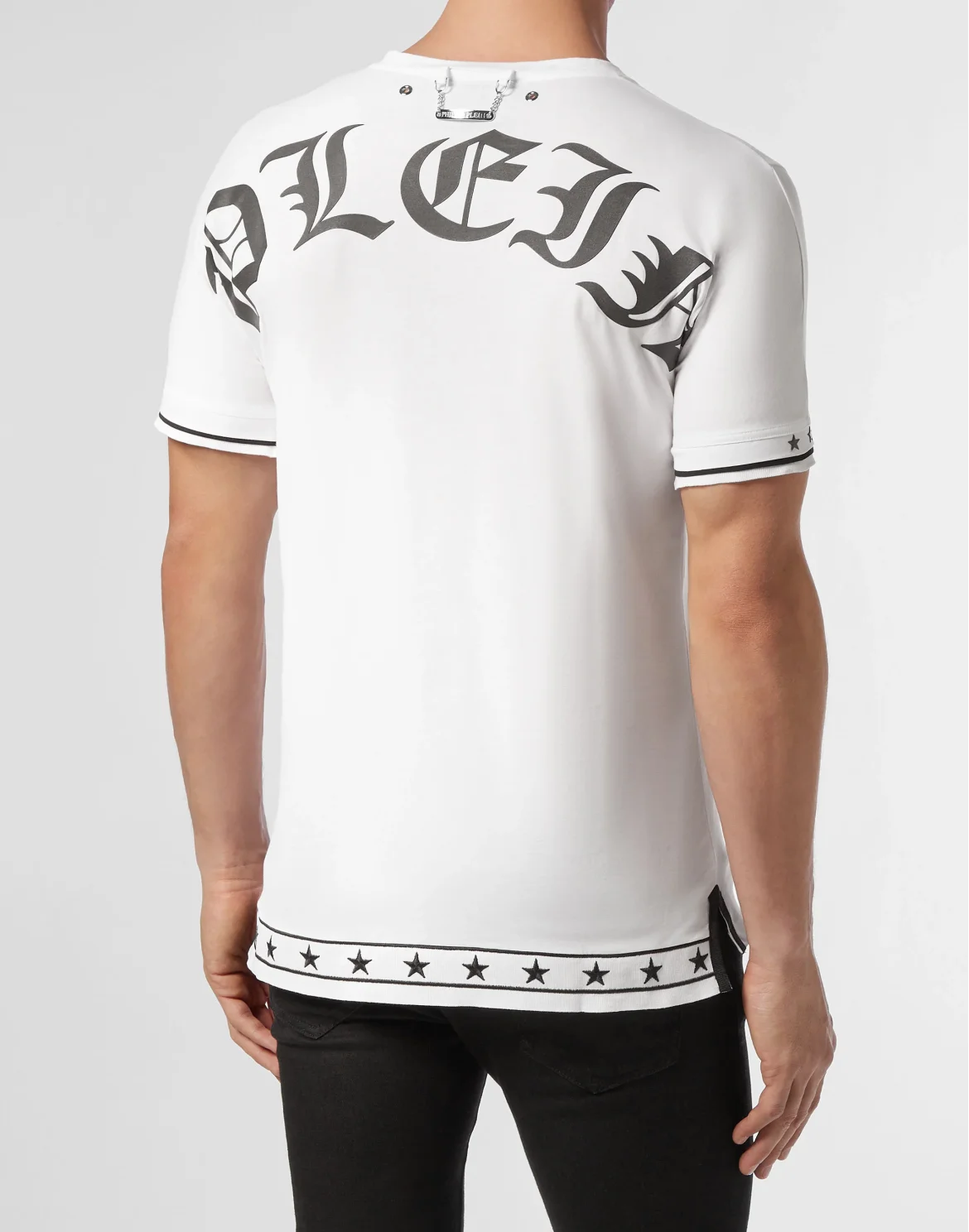 T-shirt Platinum Cut V-Neck Gothic Plein, цвет: Белый
