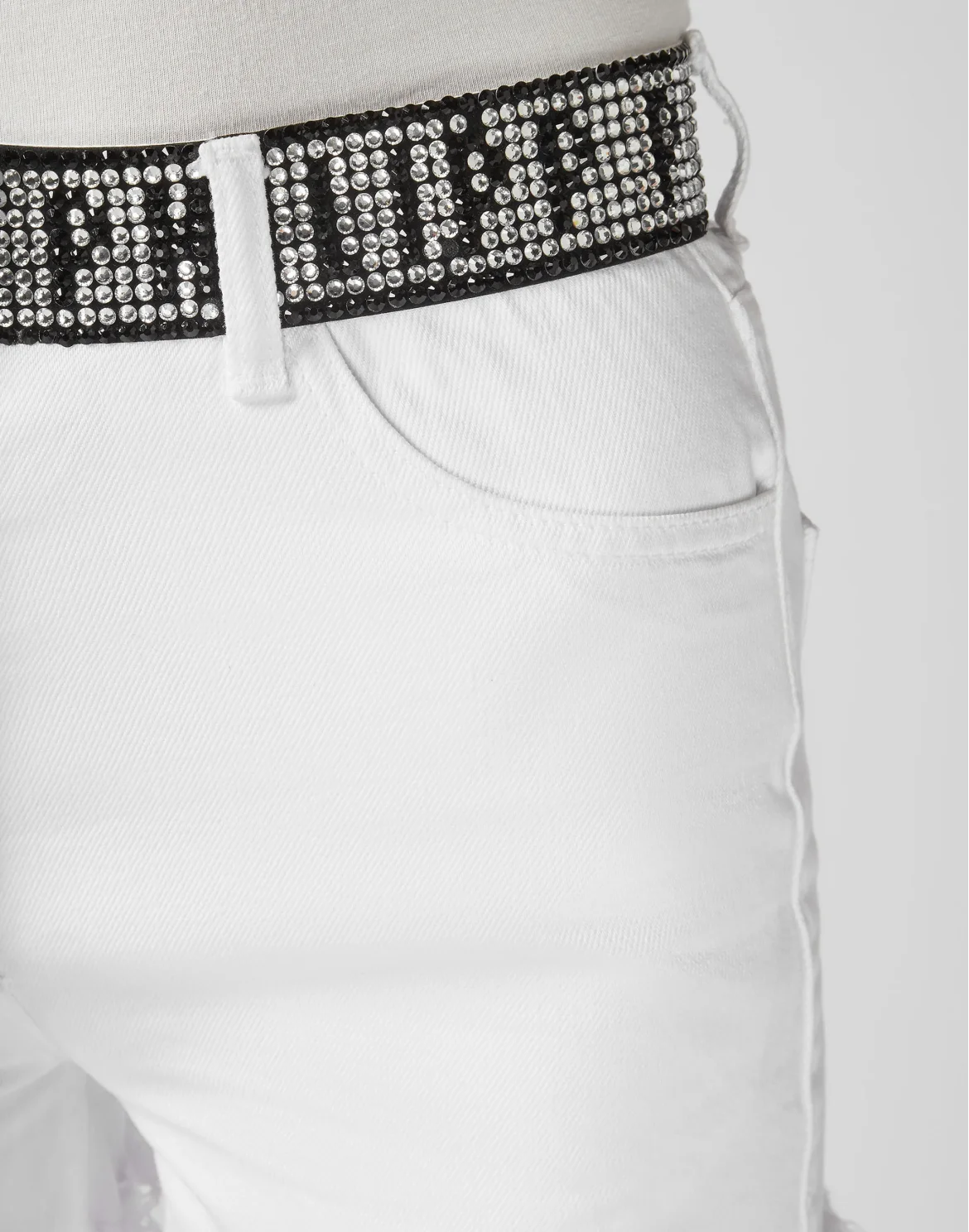 Hot pants Crystal Plein, цвет: Белый