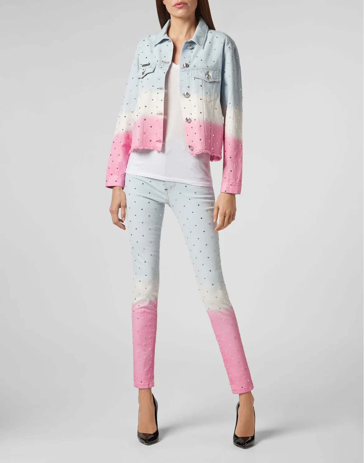 Super High Waist Jegging Crystal, цвет: Розовый