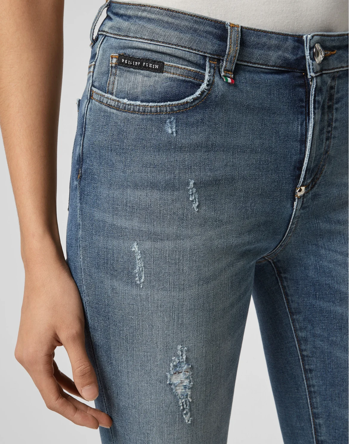 Slim Fit Statement, цвет: Синий