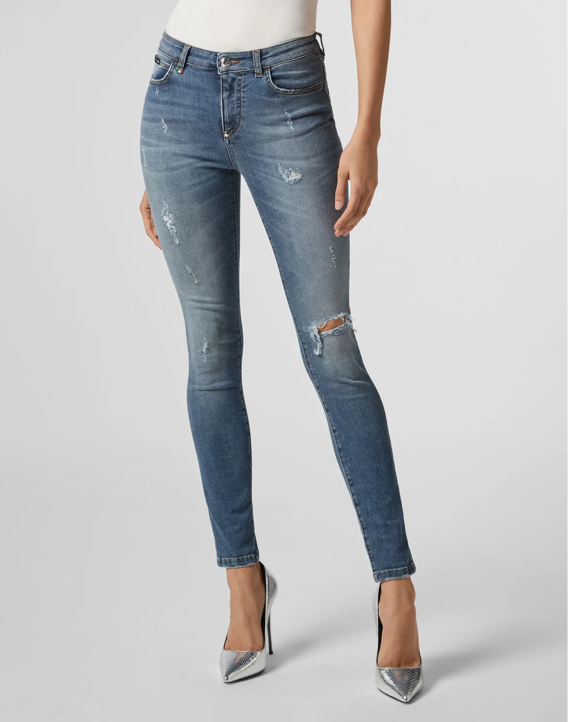 Slim Fit Statement, цвет: Синий