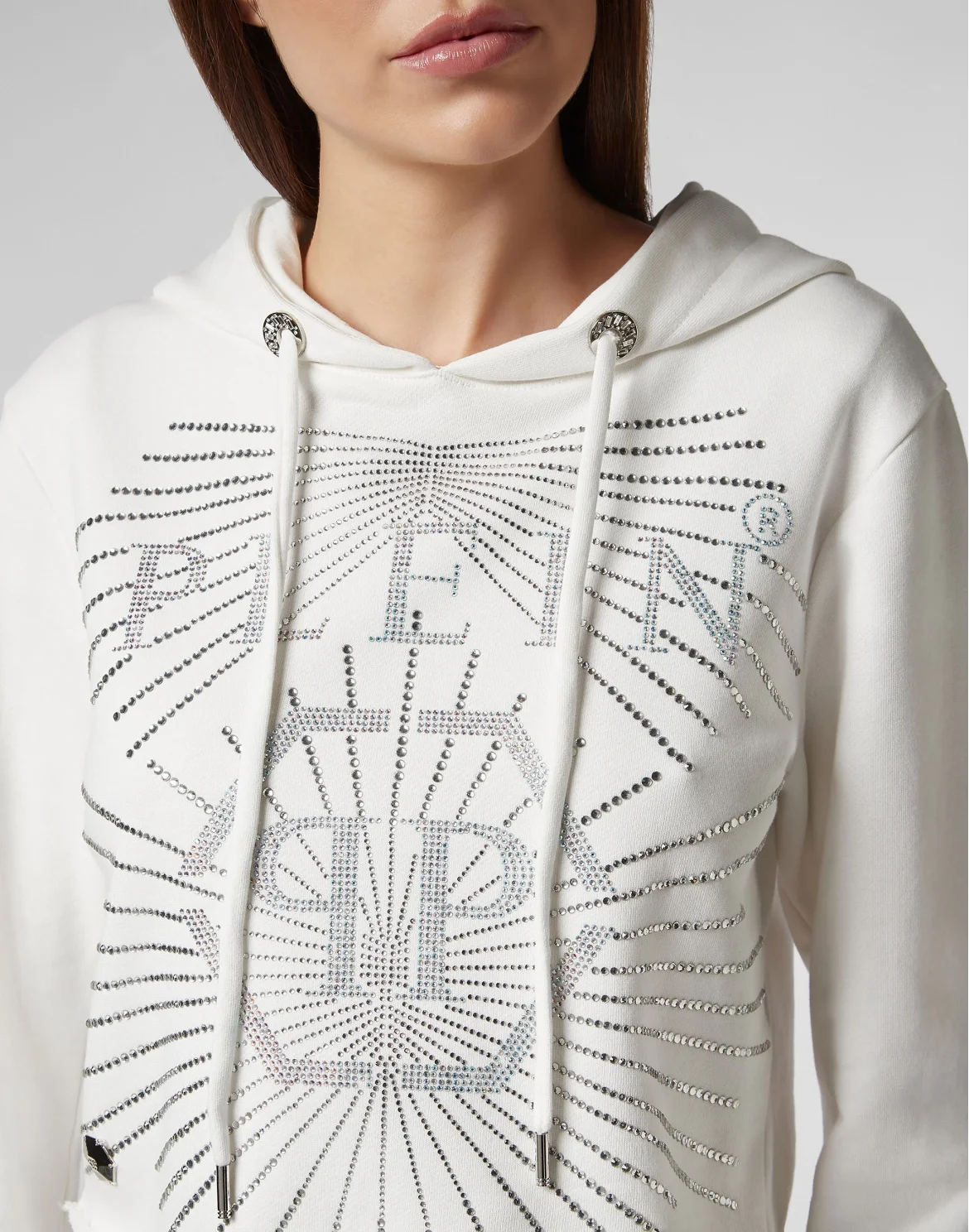 Hoodie sweatshirt Crystal, цвет: Белый