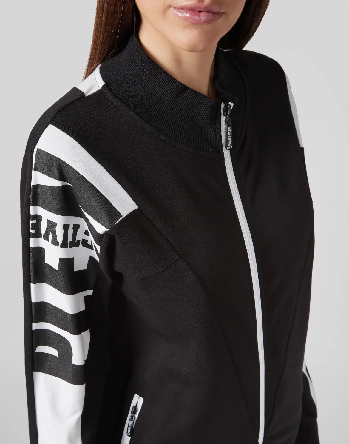 Jogging Jacket Geometric, цвет: Черный