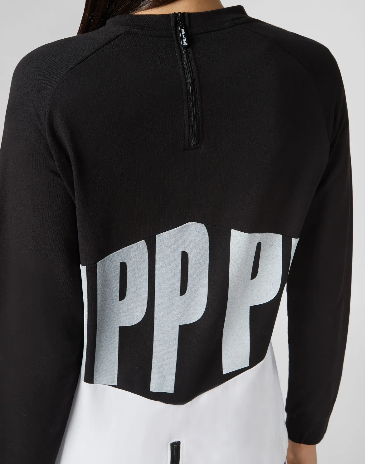 Sweatshirt LS Geometric, цвет: Черный