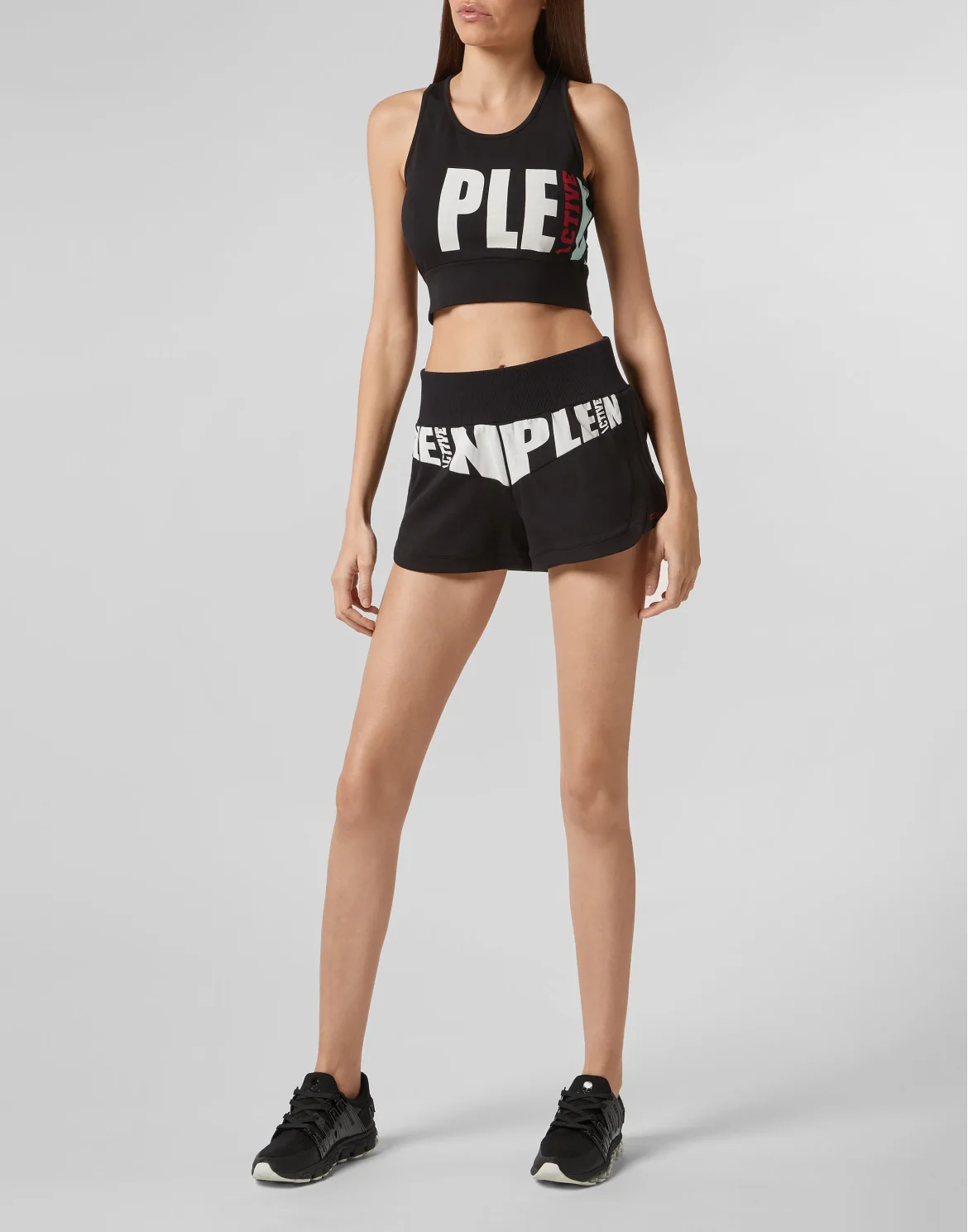 Jogging Shorts Geometric, цвет: Черный