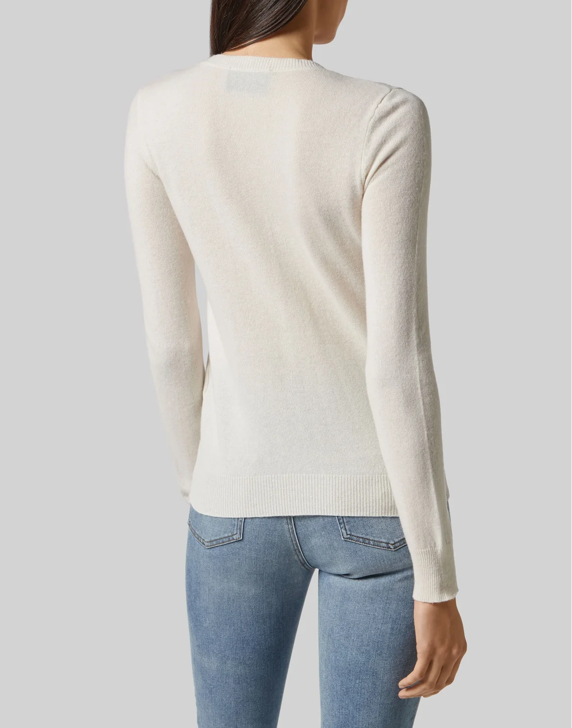 Pullover Round Neck LS Skull, цвет: Белый