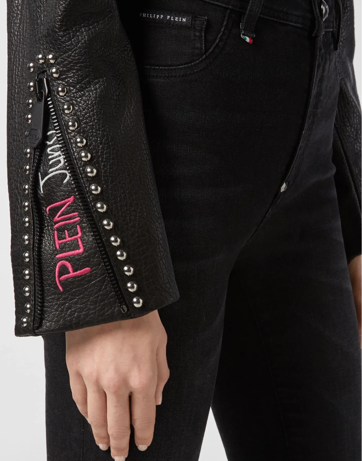 Leather Biker Studs, цвет: Черный