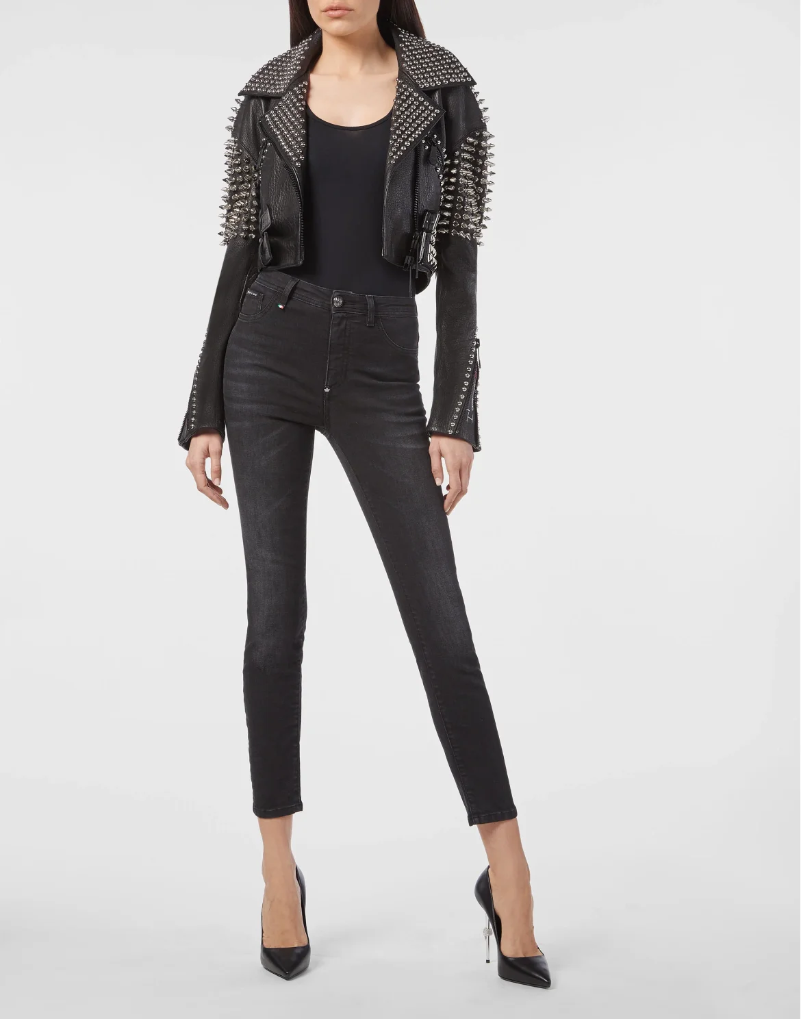 Leather Biker Studs, цвет: Черный