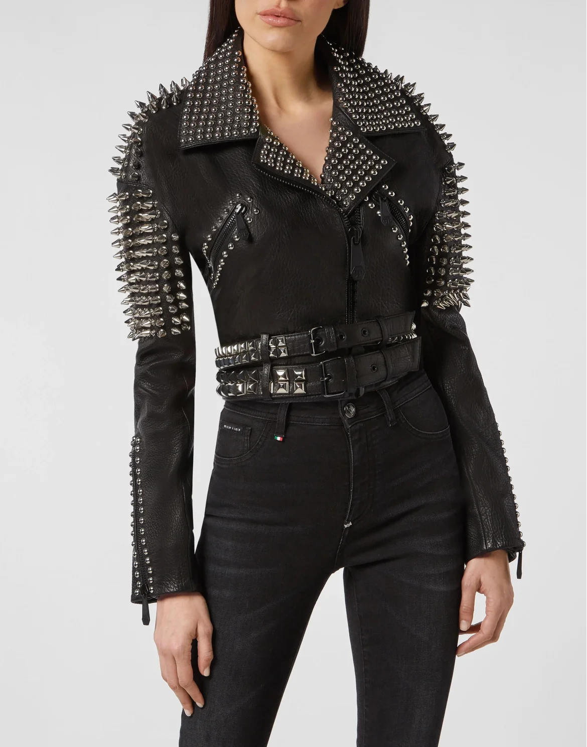 Leather Biker Studs, цвет: Черный