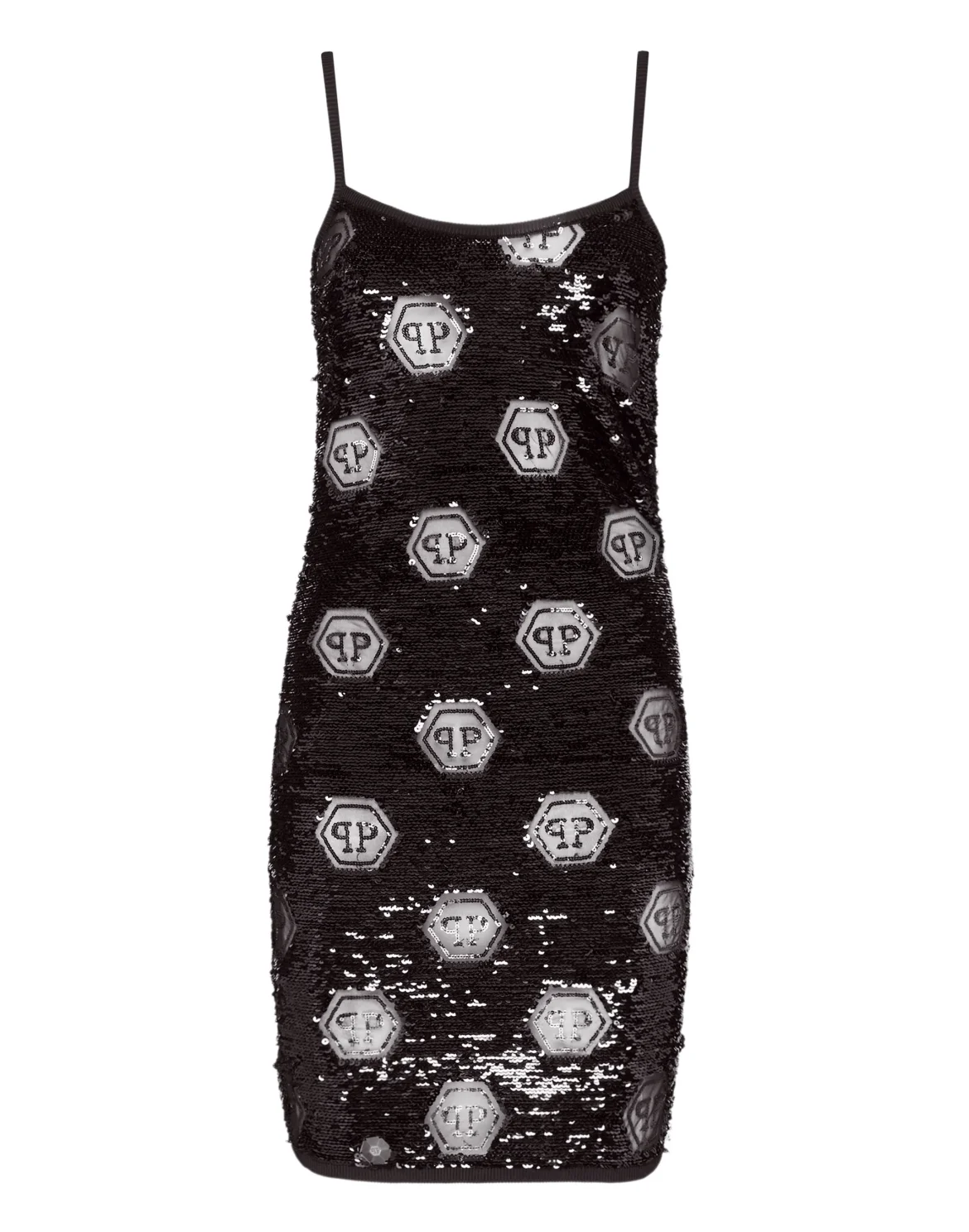 Short Dress Paillettes, цвет: Черный