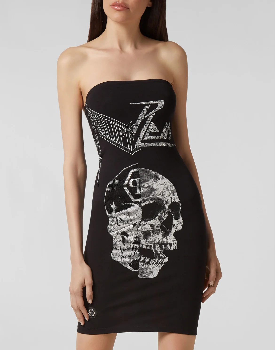 Short Dress Skull, цвет: Черный