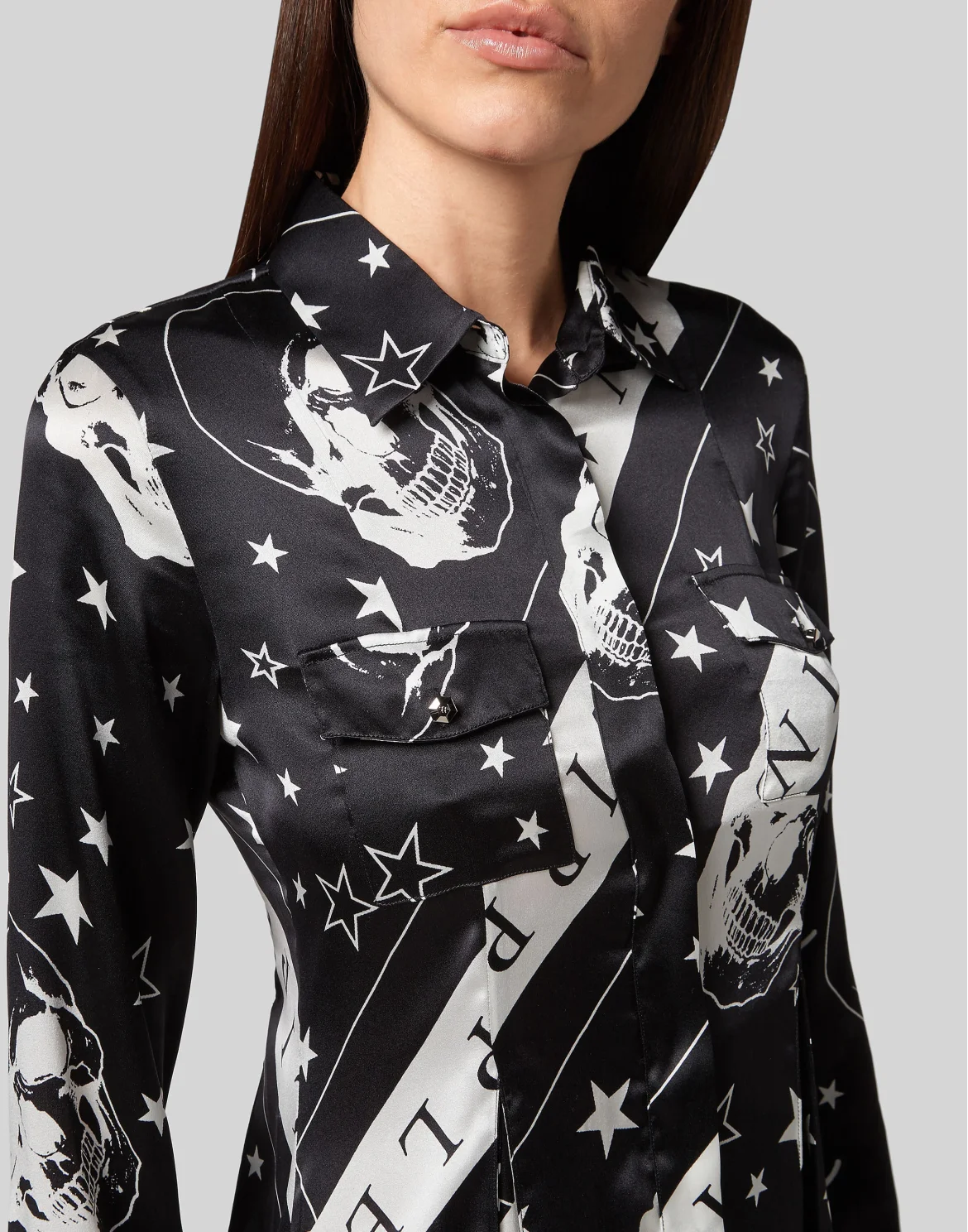 Shirt dress Stars and skull, цвет: Черный