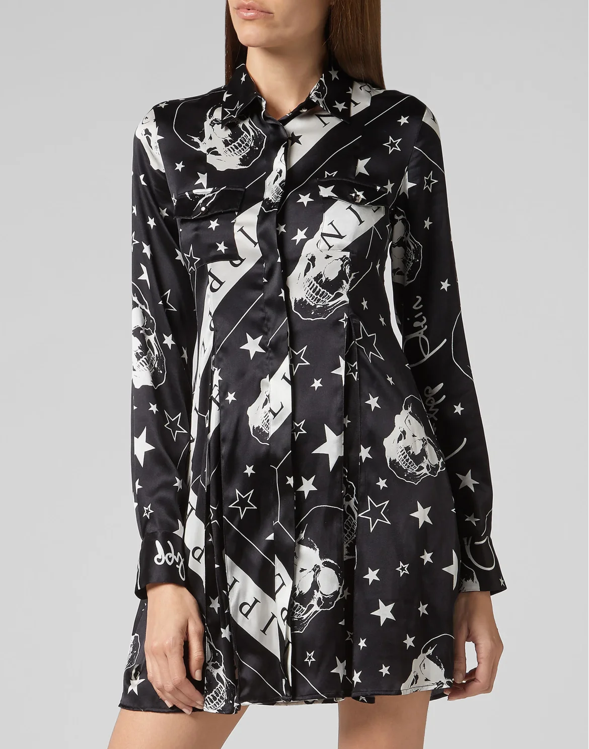 Shirt dress Stars and skull, цвет: Черный