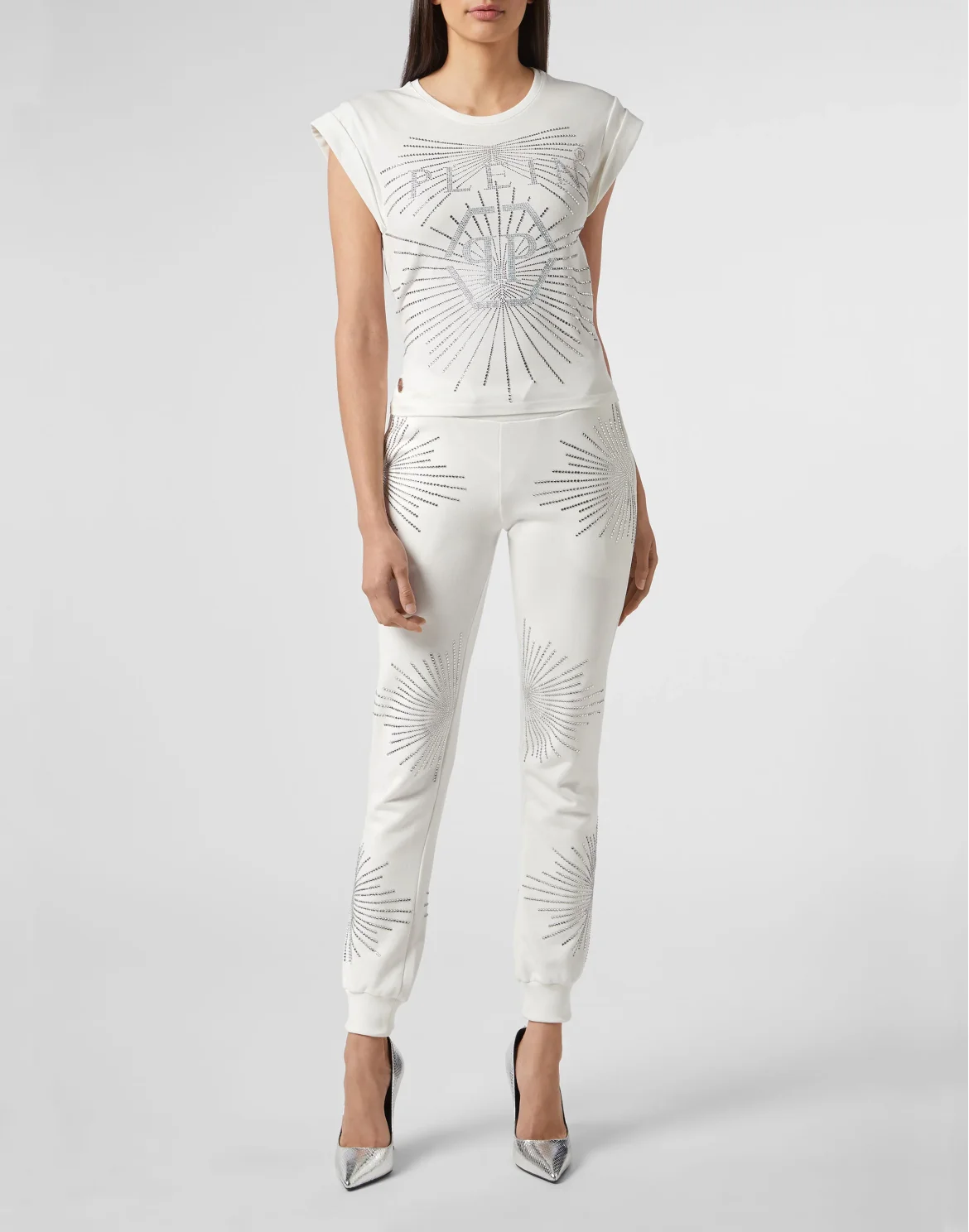 T-shirt Round Neck SS Crystal, цвет: Белый