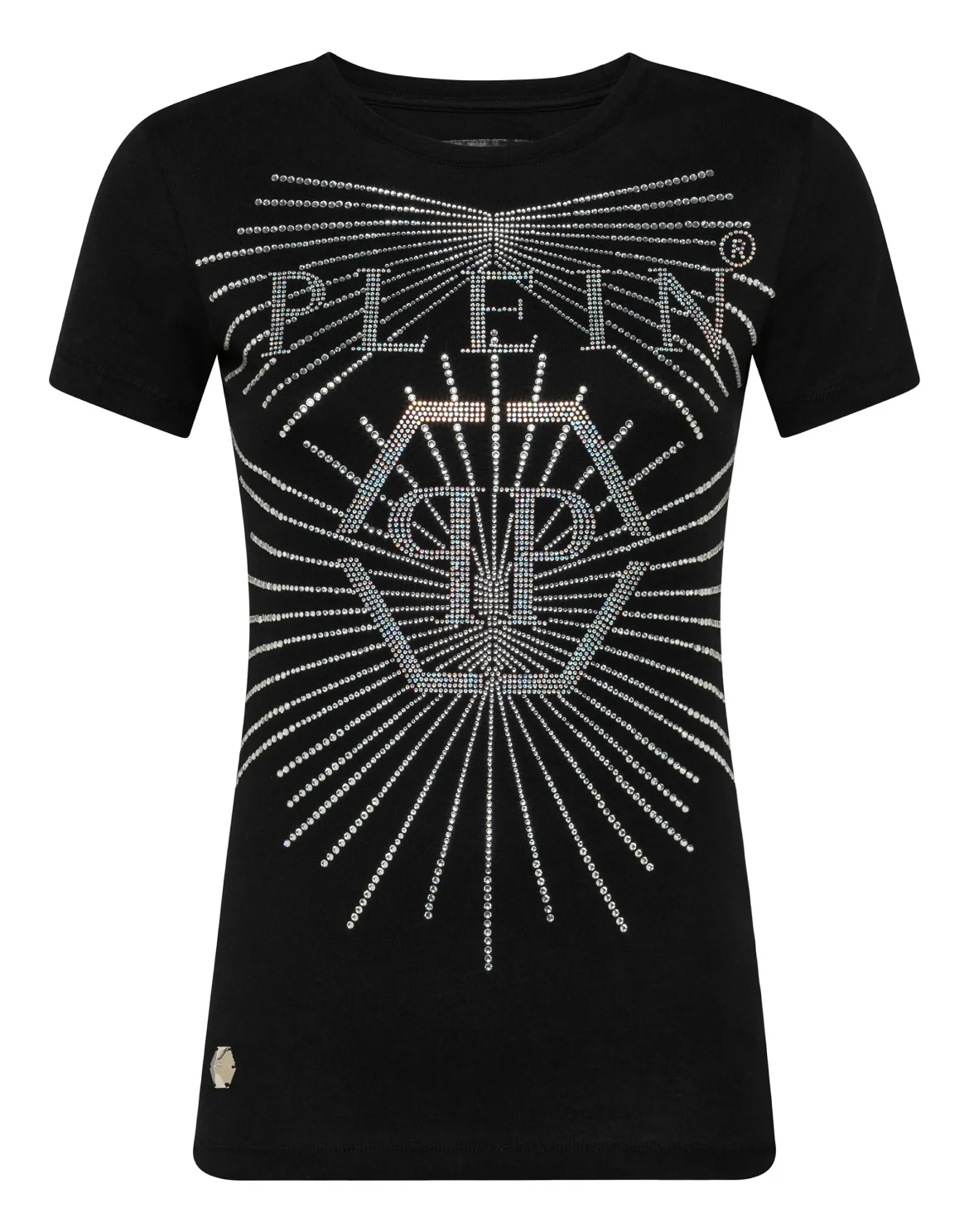 T-shirt Round Neck SS Crystal, цвет: Черный