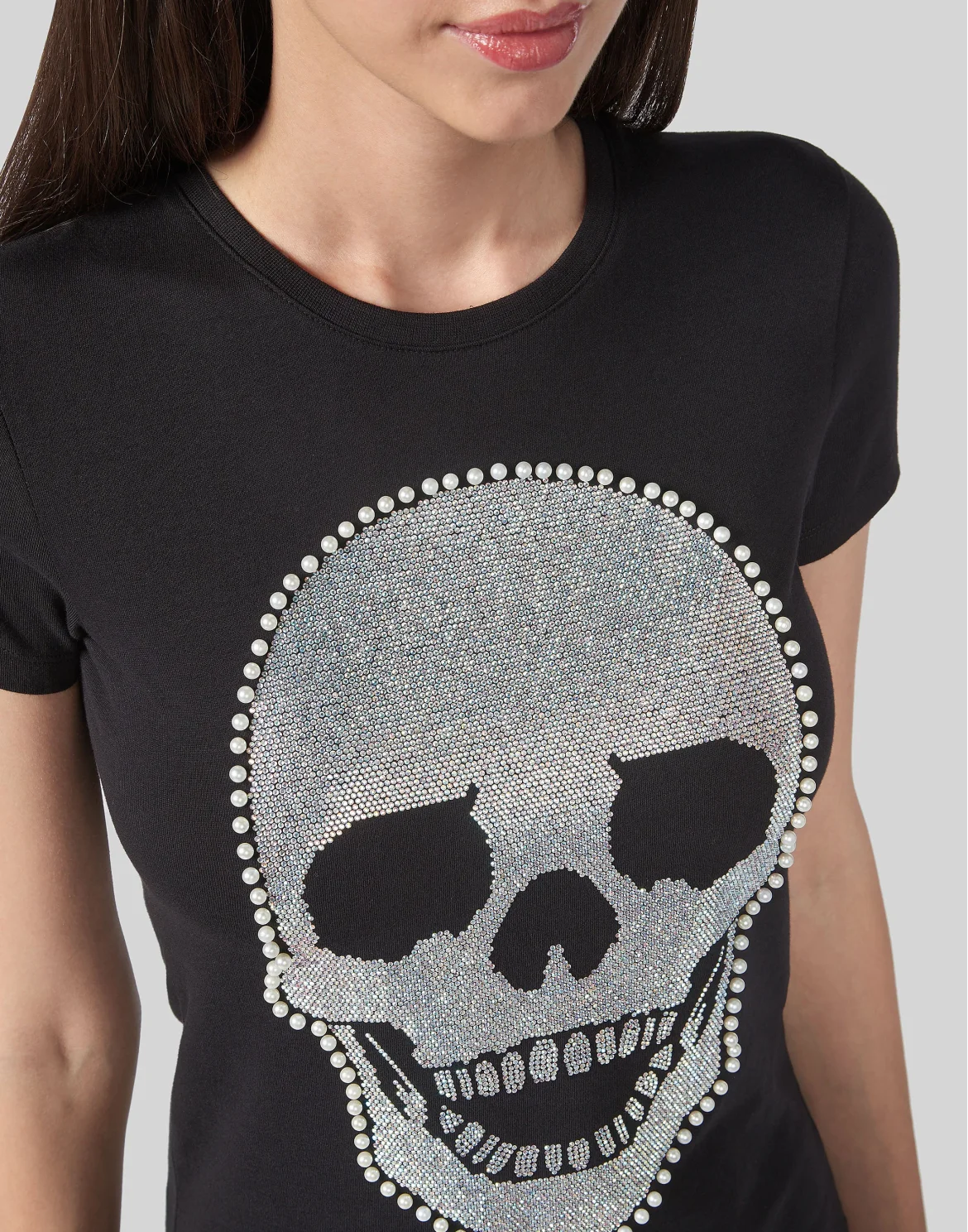 T-shirt Round Neck SS Skull, цвет: Черный
