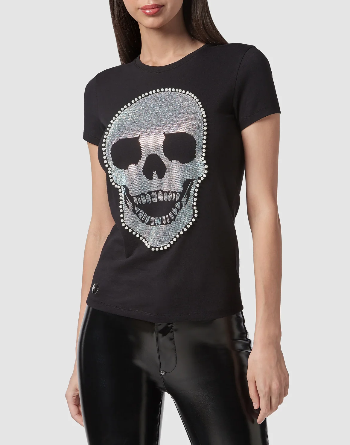 T-shirt Round Neck SS Skull, цвет: Черный