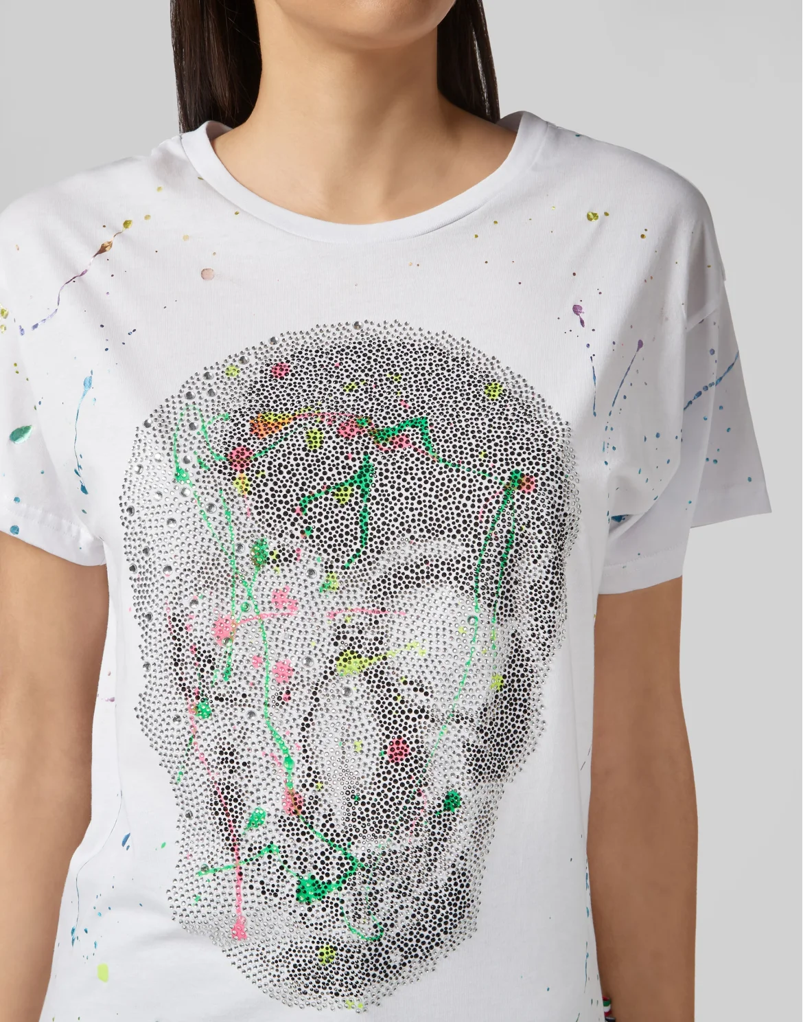 T-shirt Round Neck SS Skull, цвет: Белый