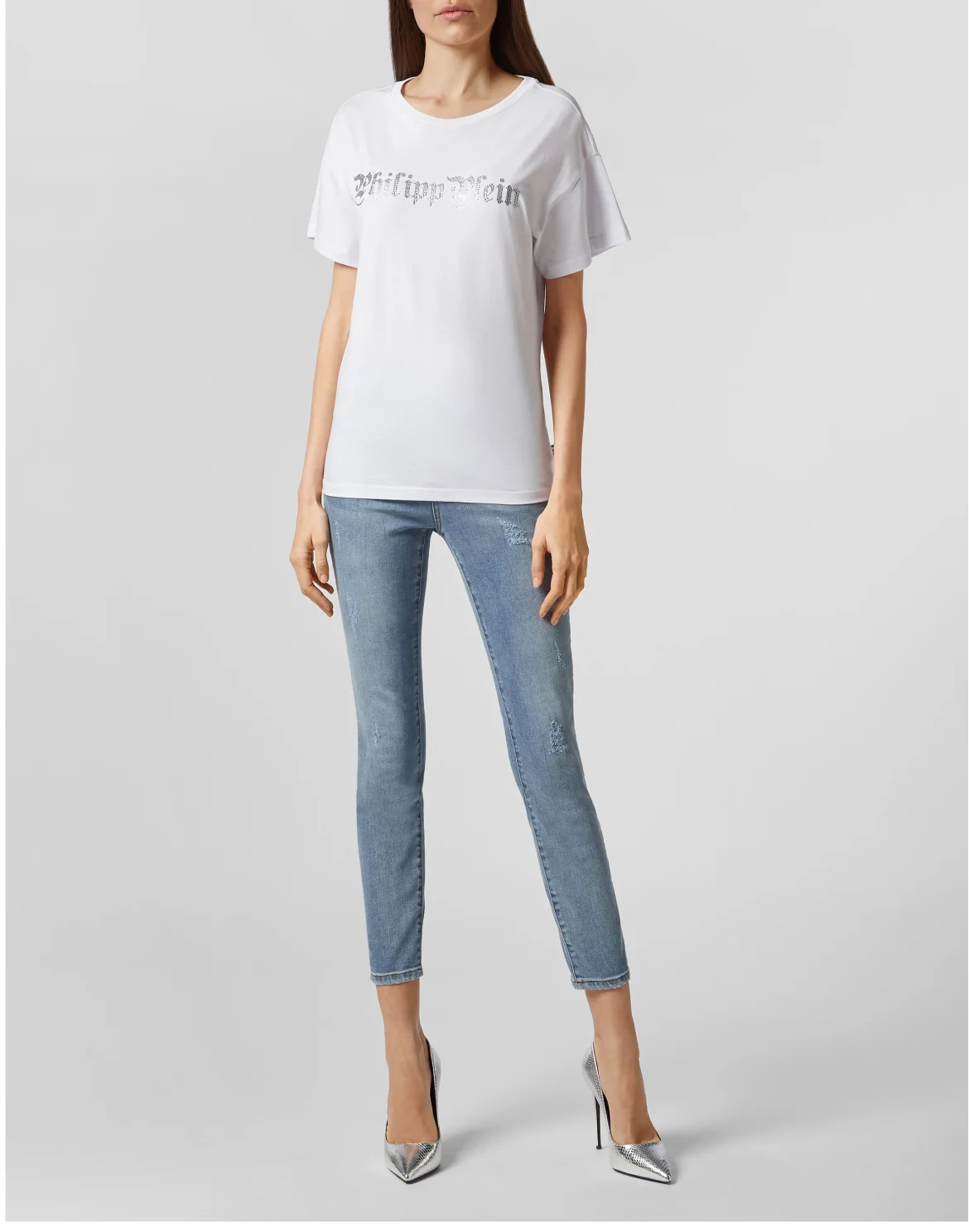 T-shirt Round Neck SS Skull, цвет: Белый