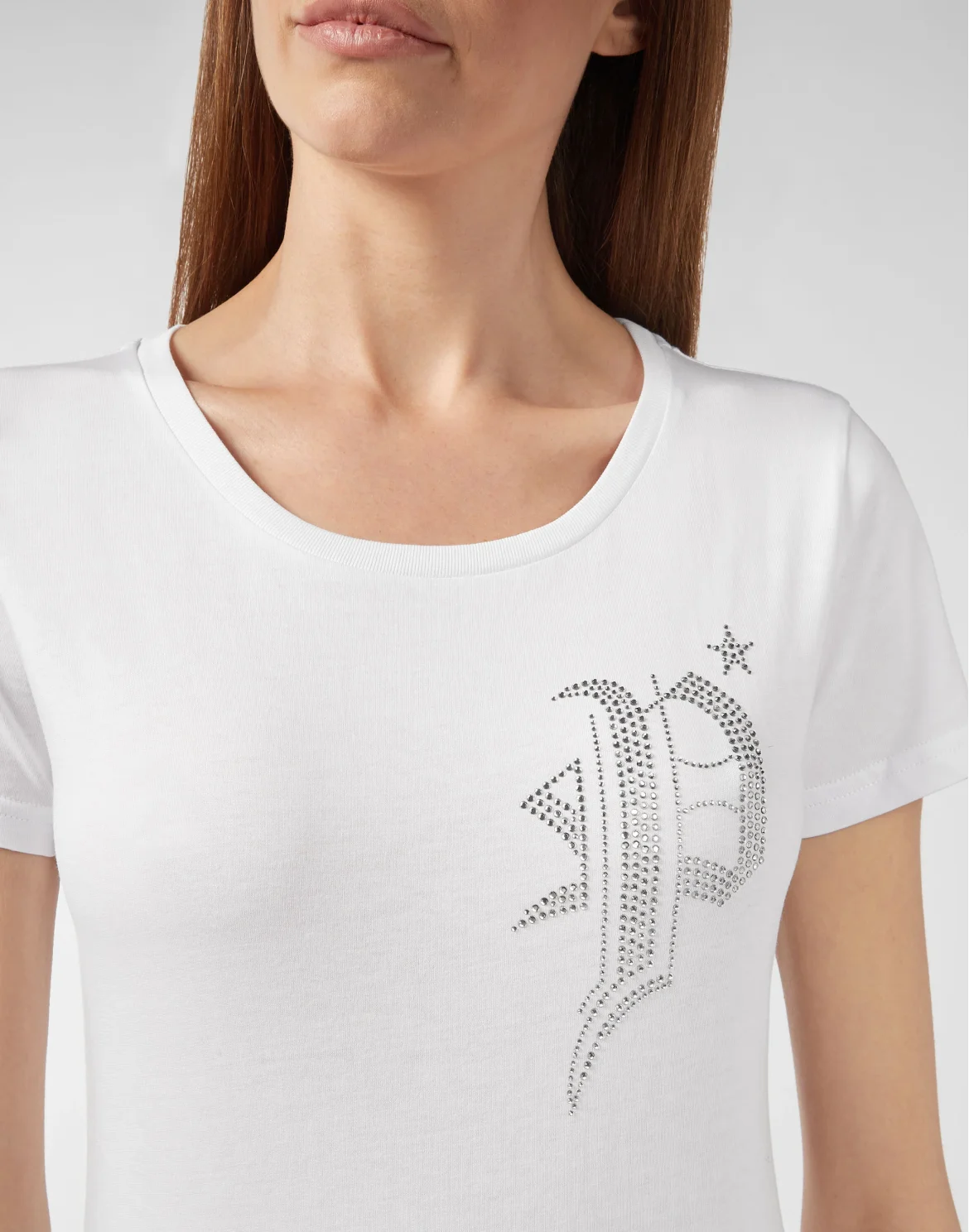 T-shirt Round Neck SS Gothic Plein, цвет: Белый
