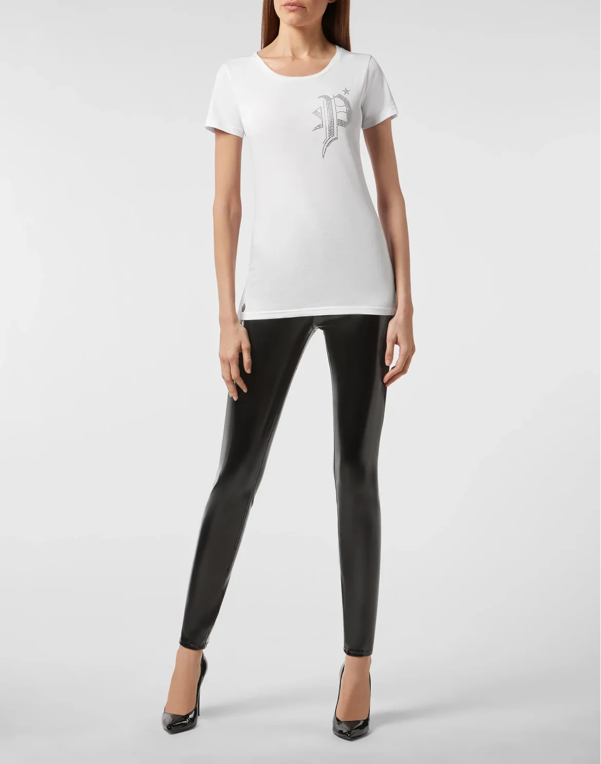 T-shirt Round Neck SS Gothic Plein, цвет: Белый