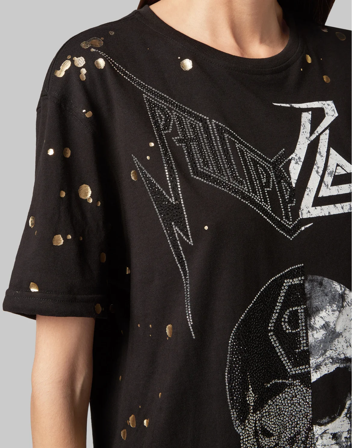 T-shirt Round Neck SS Skull, цвет: Черный