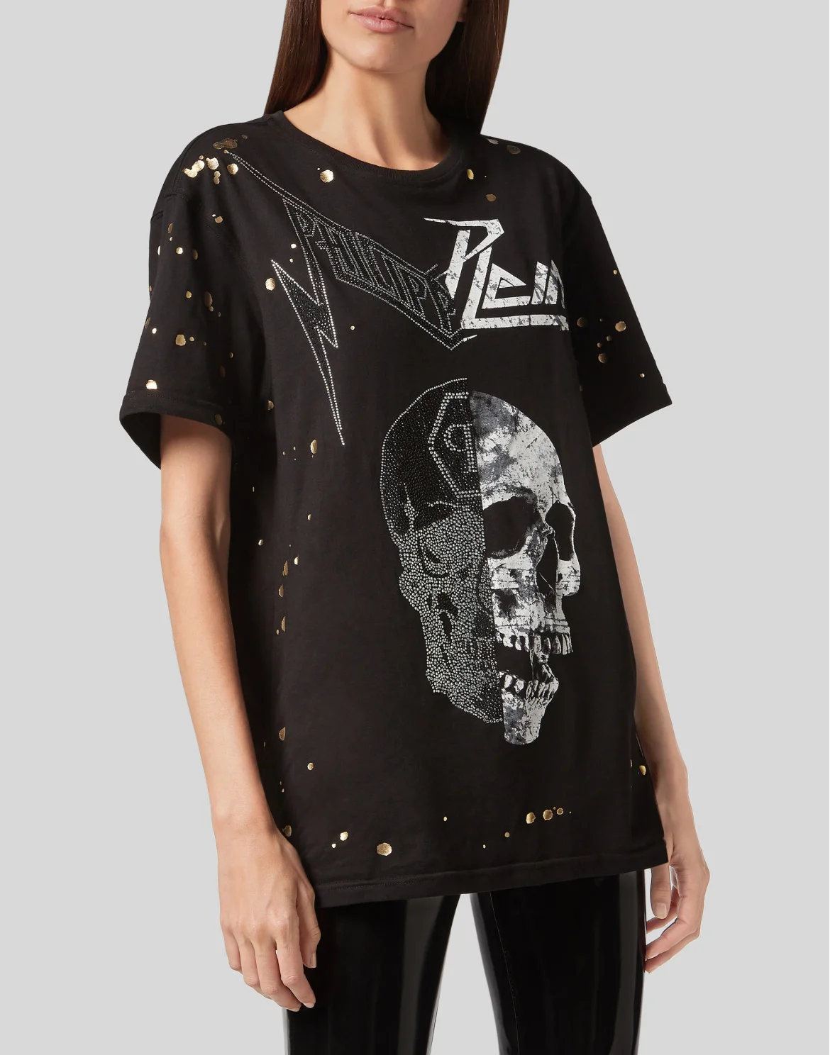 T-shirt Round Neck SS Skull, цвет: Черный
