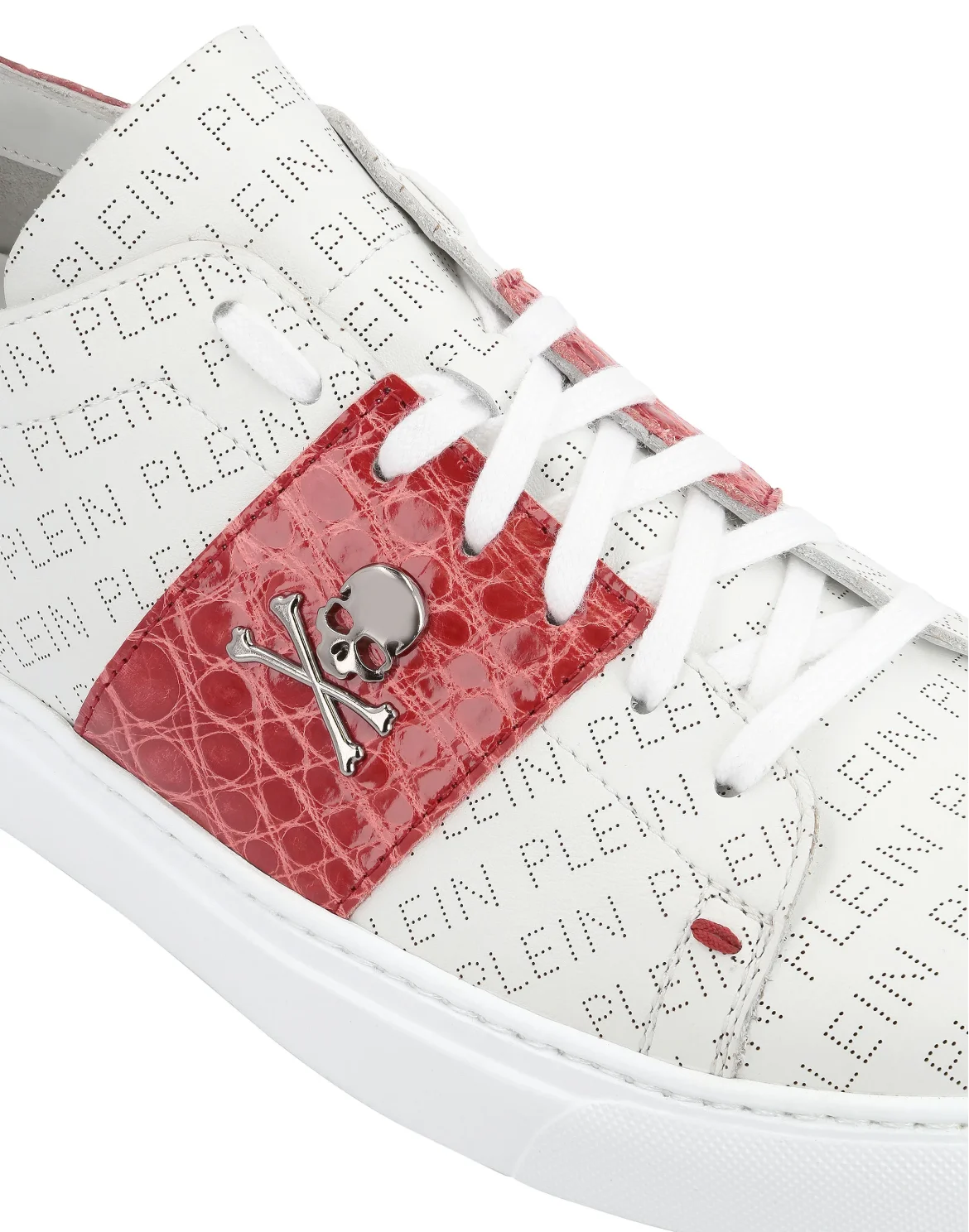 Lo-Top Sneakers Skull, цвет: Белый