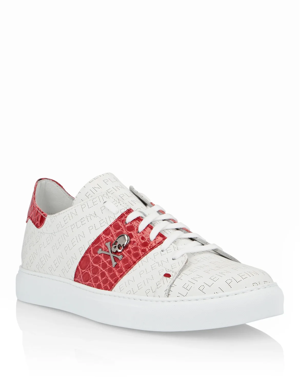 Lo-Top Sneakers Skull, цвет: Белый