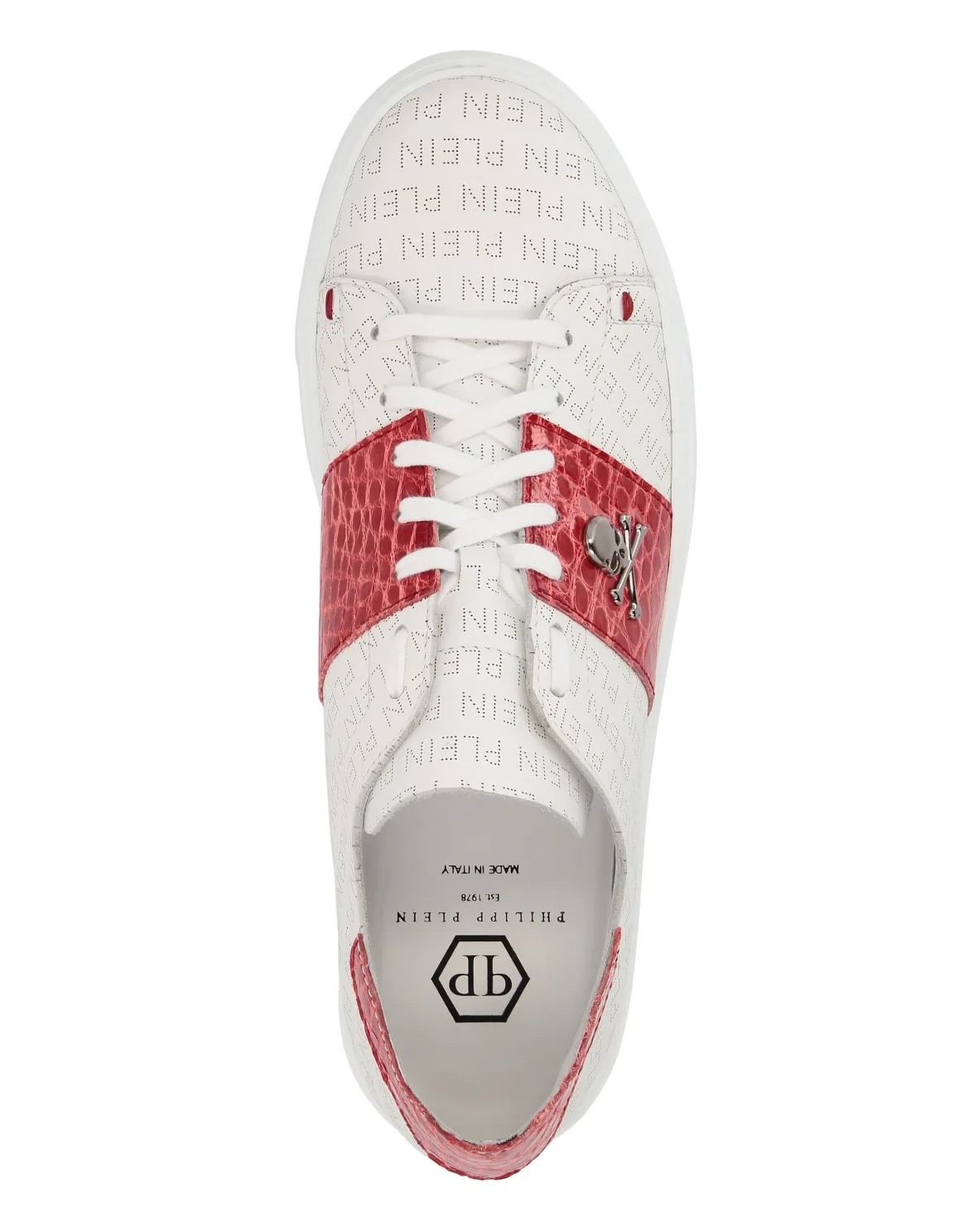 Lo-Top Sneakers Skull, цвет: Белый
